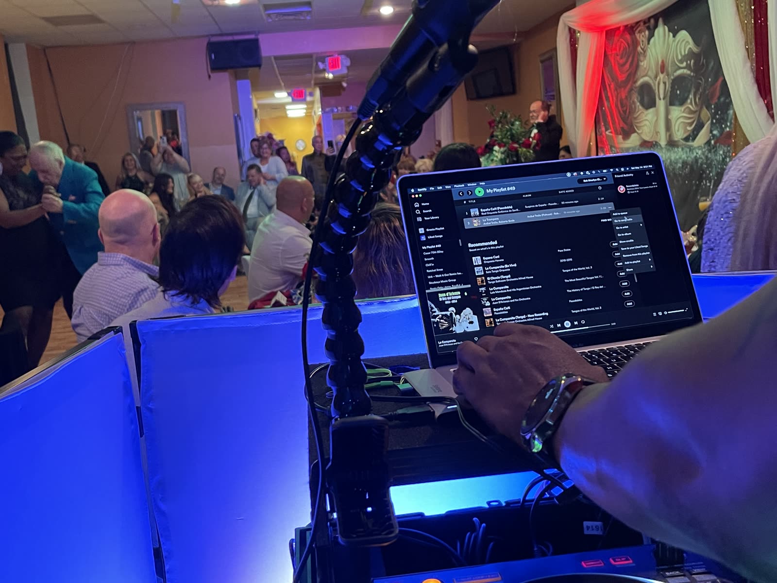 DJ mixing setup