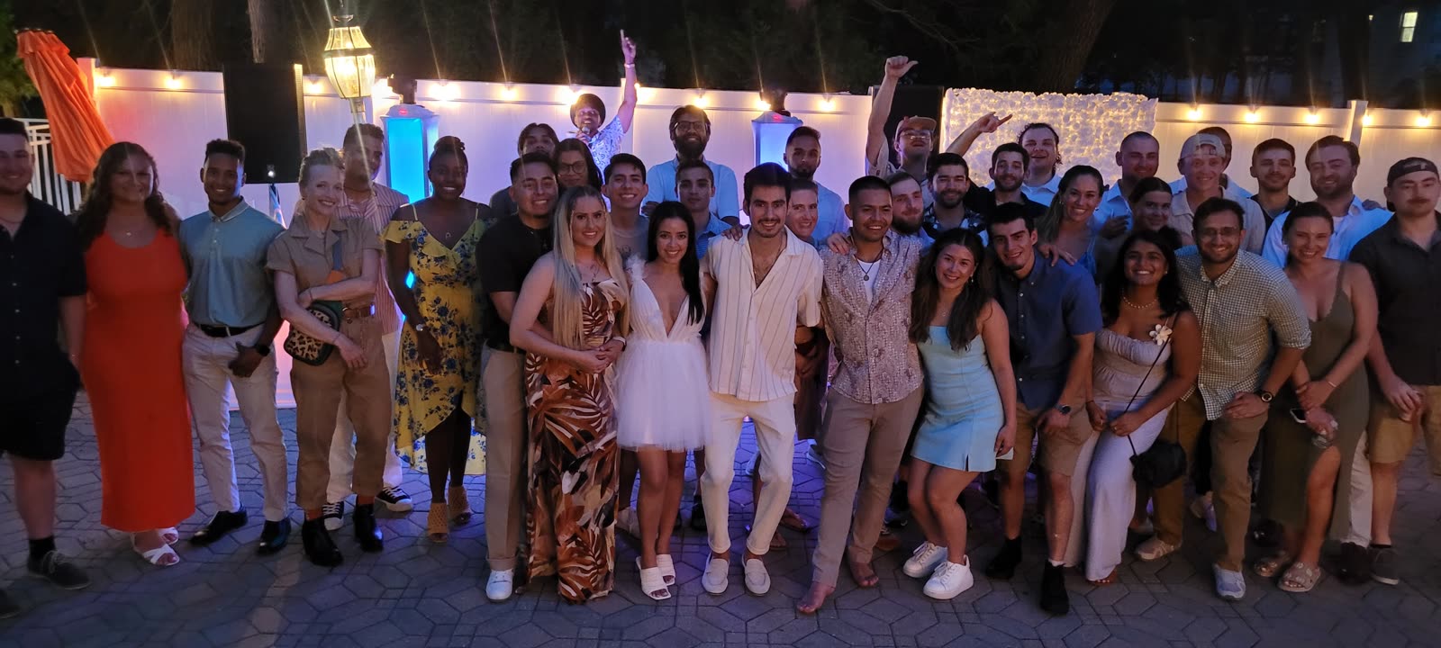 Group photo at outdoor event